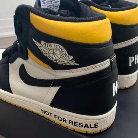 Air Jordan 1 white and yellow